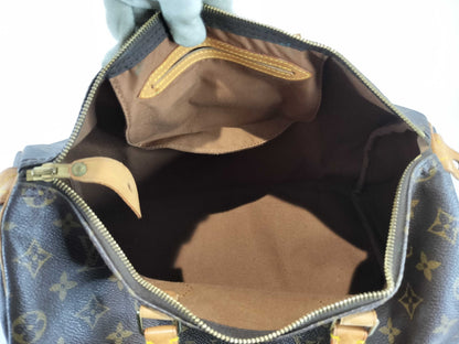 Louis Vuitton Speedy Monogram Canvas, Brown, Canvas, Handbag
