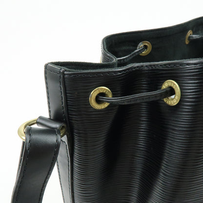 Louis Vuitton Noe Epi Leather, Black, Leather, Shoulder Bag