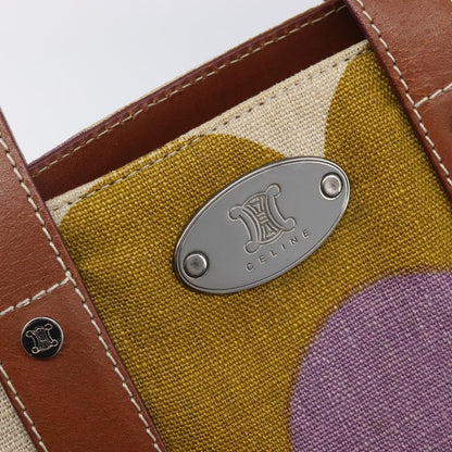 Celine Handbag Canvas, Brown, Canvas, Handbag