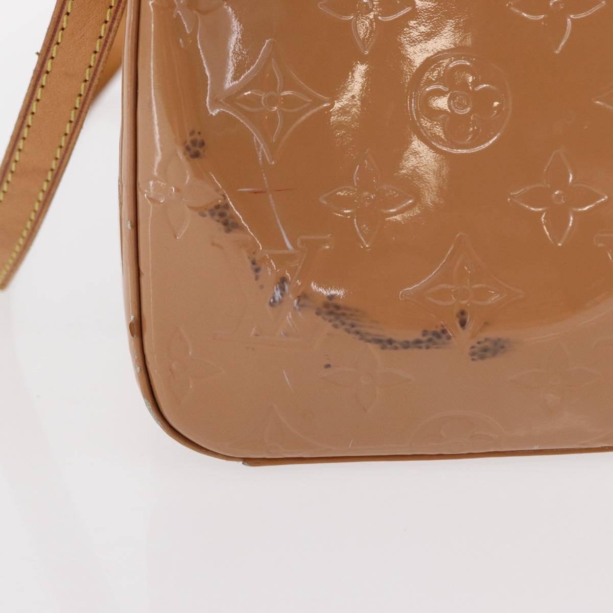Louis Vuitton Brea Monogram Vernis, Brown, Patent Leather, Handbag