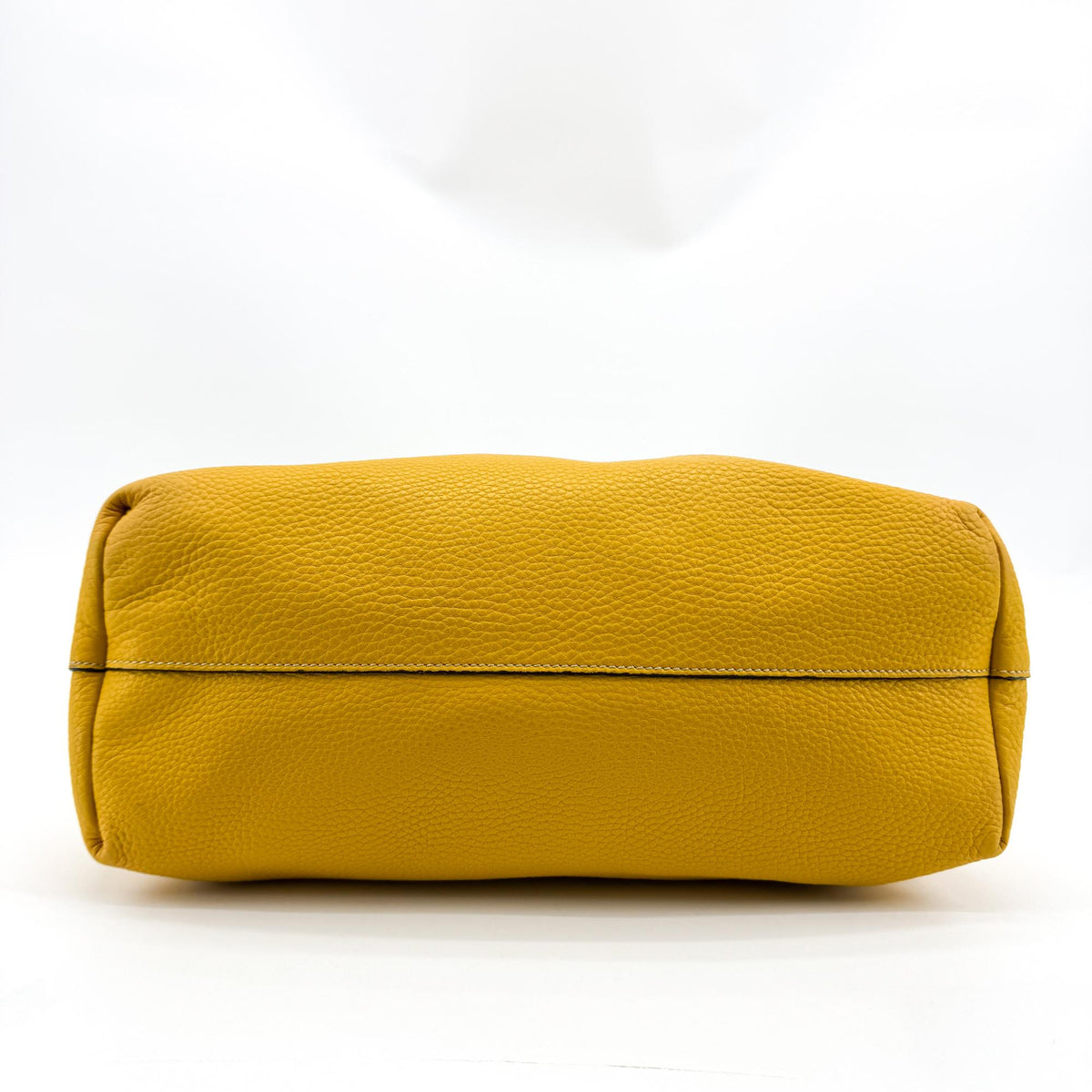 Prada Front Pocket Convertible Tote Leather, Yellow, Leather, Tote Bag