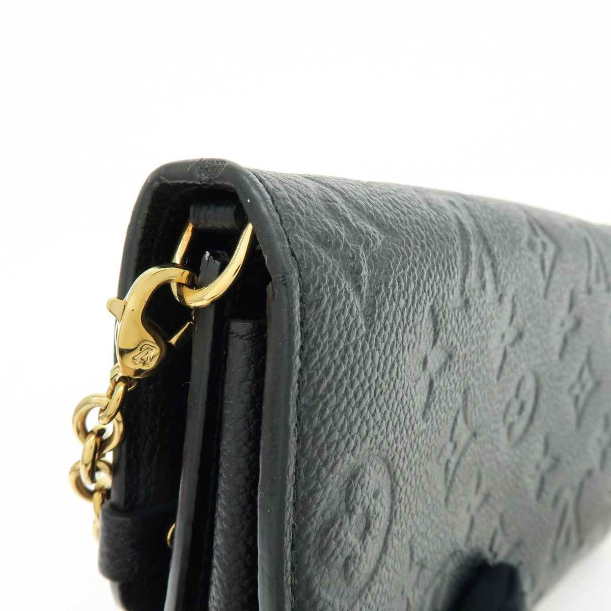 Louis Vuitton Vavin Chain Monogram Empreinte Leather, Black, Leather, Crossbody Bag