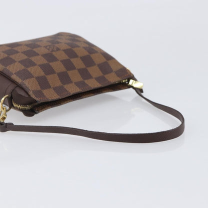 Louis Vuitton Trousse Make Up Damier, Brown, Canvas, Clutch
