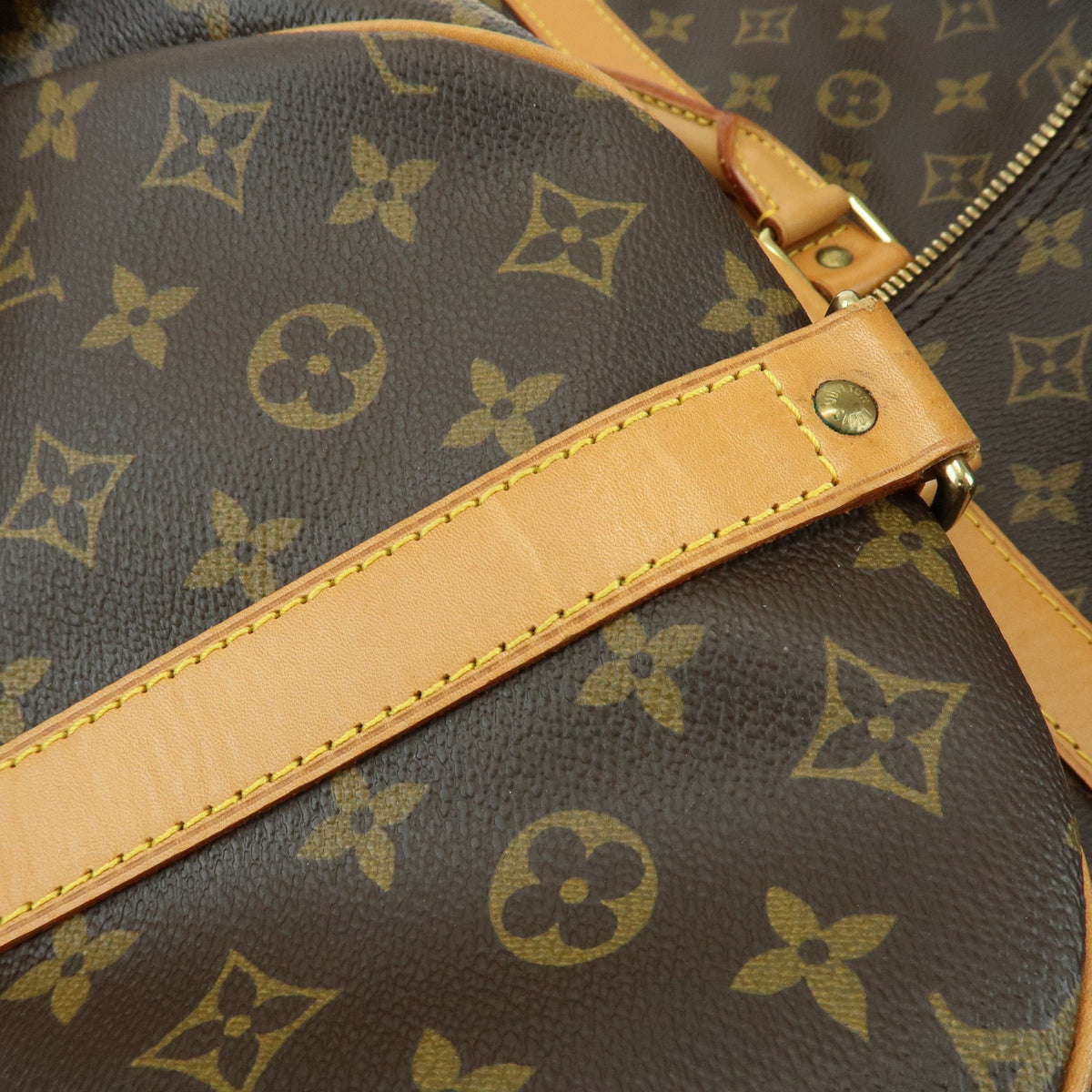 Louis Vuitton Keepall Bandouliere Monogram Canvas, Brown, Canvas, Travel Bag