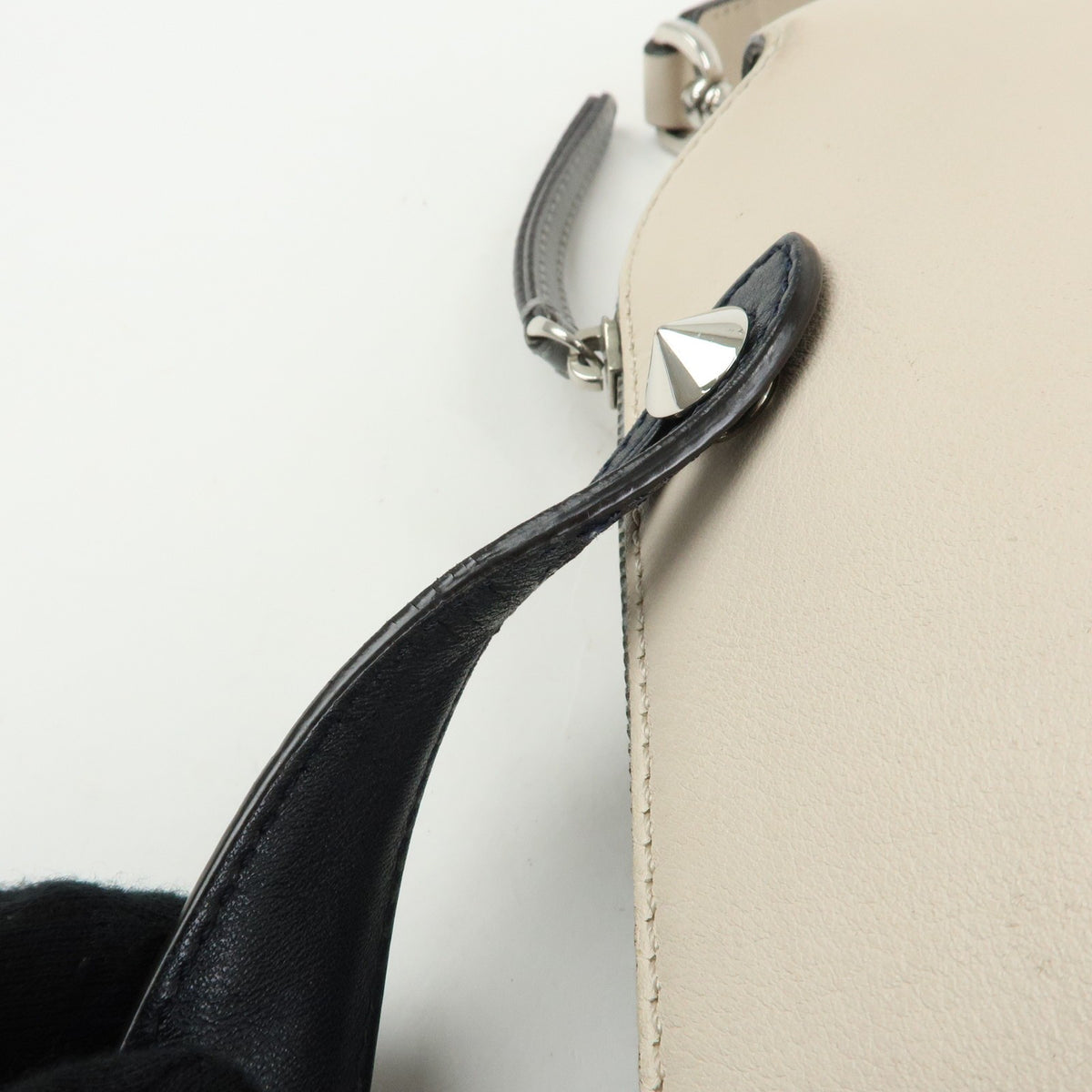 Fendi Selleria By The Way Satchel Leather, Neutral, Leather, Handbag