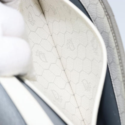 Christian Dior Vintage Honeycomb chain Canvas, White, Canvas, Shoulder Bag