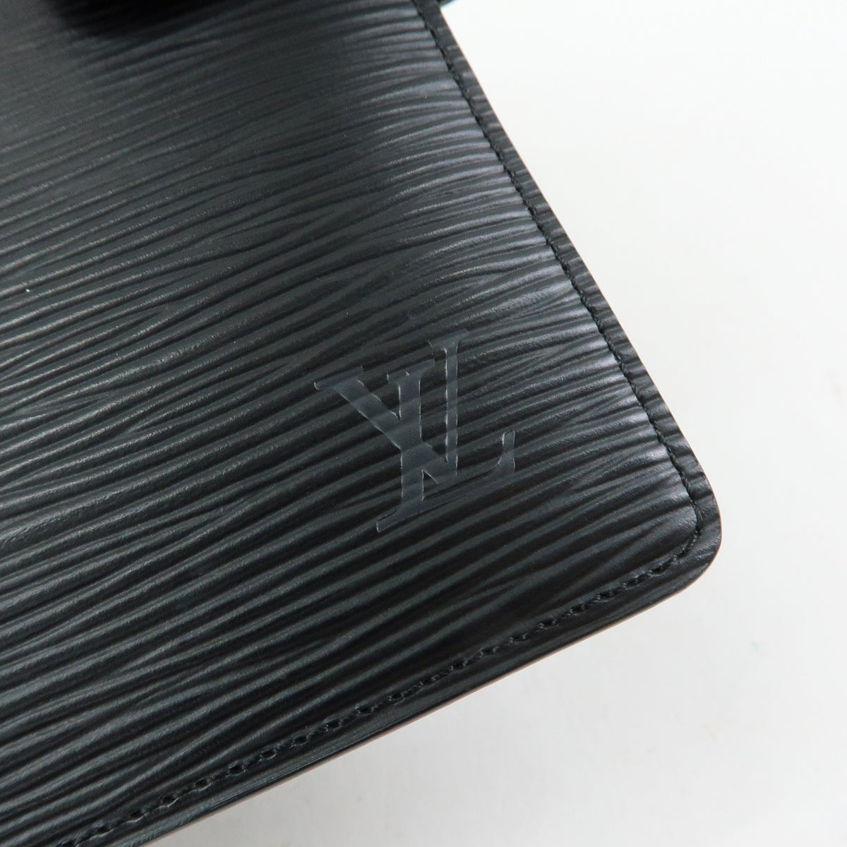 Louis Vuitton Ring Agenda Cover Epi Leather, Black, Leather, Briefcase