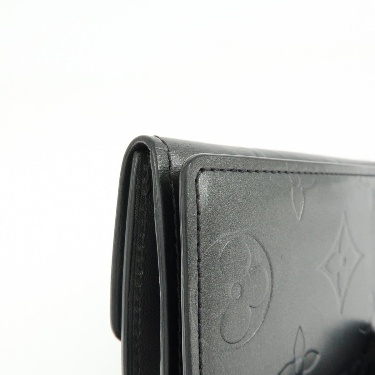 Louis Vuitton Ludlow Vernis, Gray, Leather, Wallet