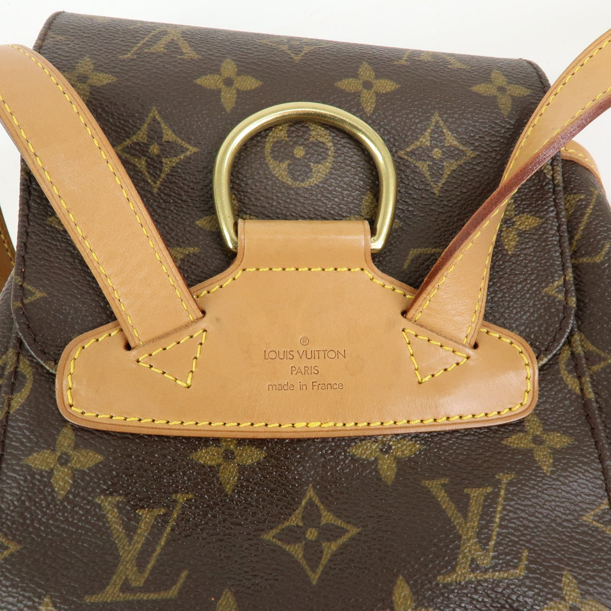 Louis Vuitton Vintage Montsouris Monogram Canvas, Brown, Canvas, Backpack