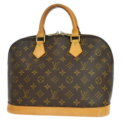 Louis Vuitton Alma Monogram Canvas, Brown, Canvas, Handbag