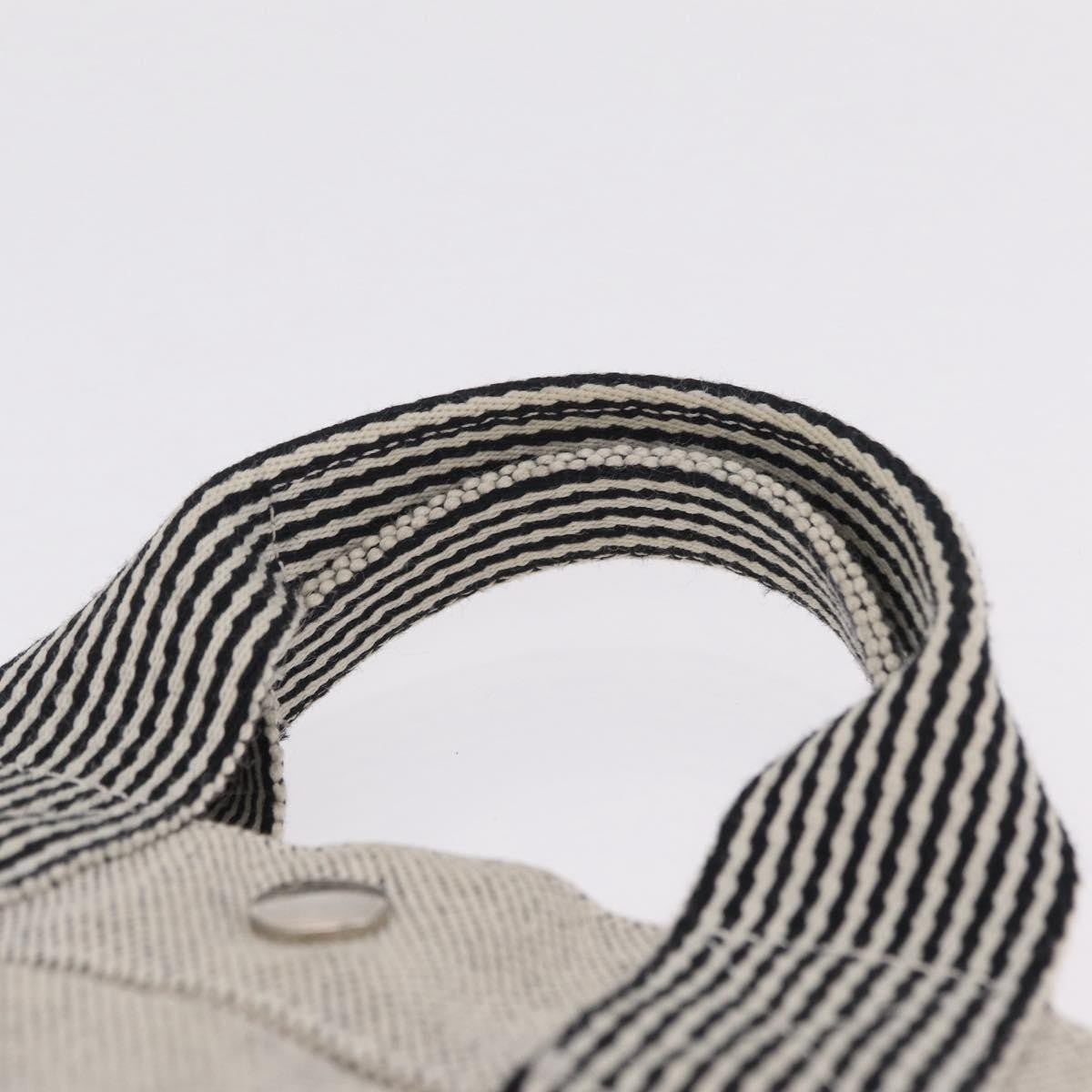 Hermes Fourre Tout Canvas, Gray, Canvas, Tote Bag