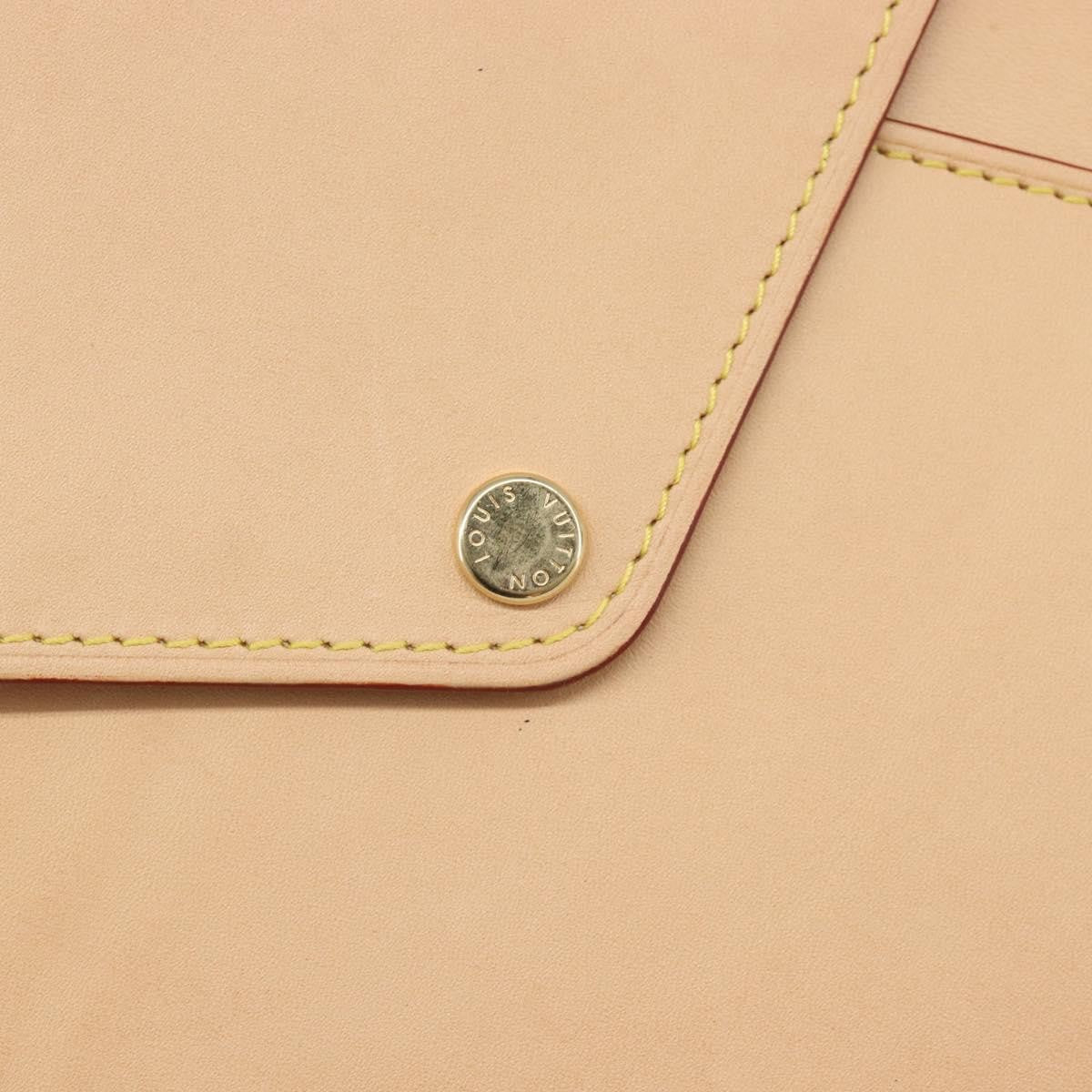 Louis Vuitton Rivets Envelope Clutch Leather, Beige, Leather, Clutch