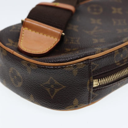 Louis Vuitton Pochette Gange Monogram Canvas, Brown, Canvas, Clutch