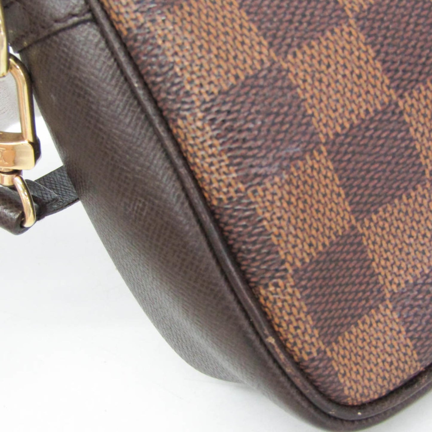 Louis Vuitton Trousse Make Up Damier Canvas, Brown, Canvas, Clutch