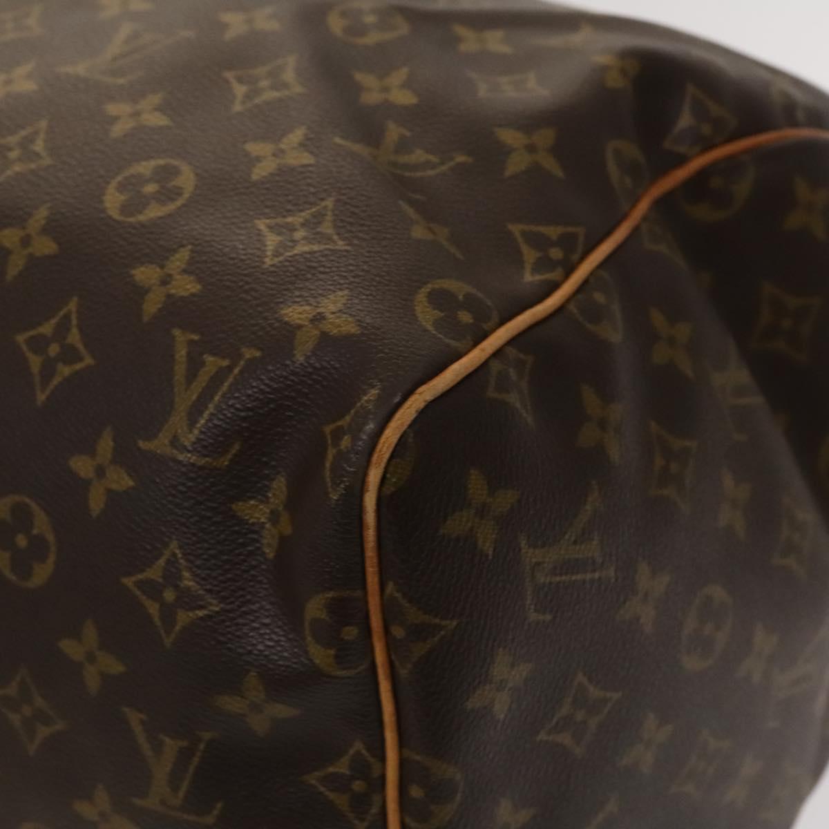Louis Vuitton Keepall Bag Monogram Canvas, BROWN, CANVAS, Travel bag