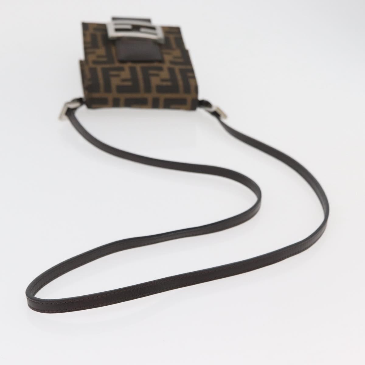 Fendi Baguette Zucca Canvas, Brown, Canvas, Handbag