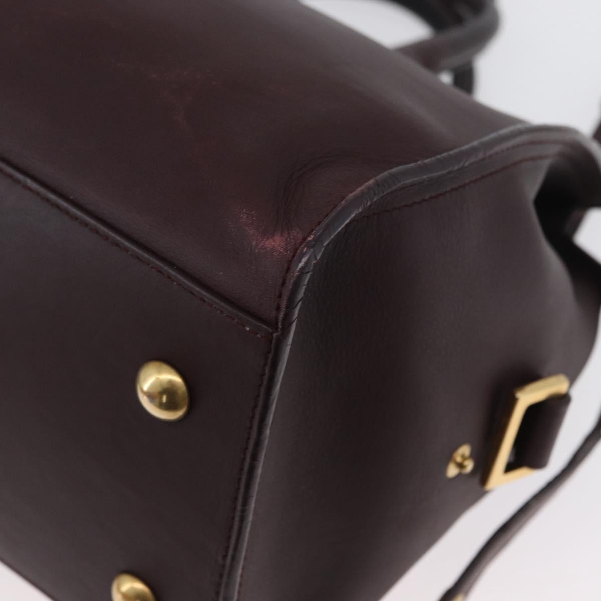 Saint Laurent Classic Y Cabas Leather, Purple, Leather, Tote Bag