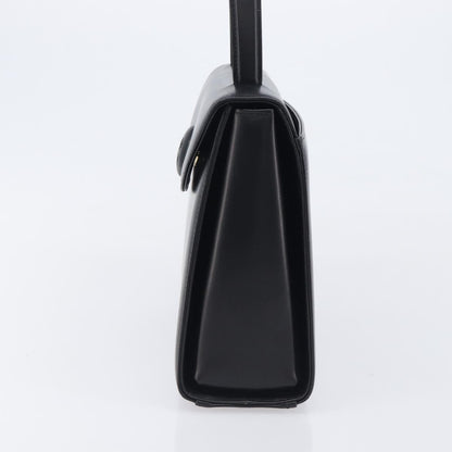 Givenchy Twist lock top handle Leather, Black, Leather, Handbag