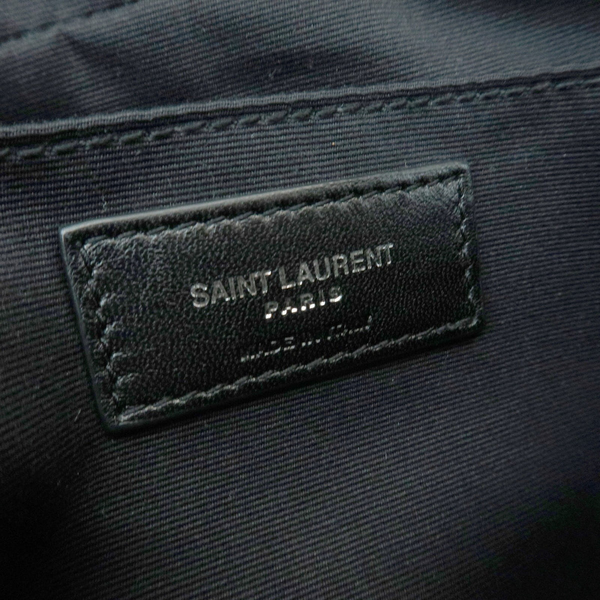 Saint Laurent Lou Camera Leather, Black, Leather, Handbag