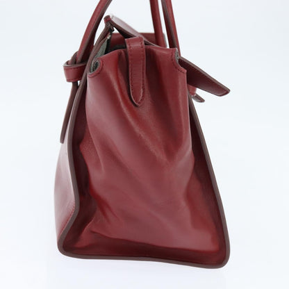 Celine Tie Tote leather, RED, LEATHER, Tote bag