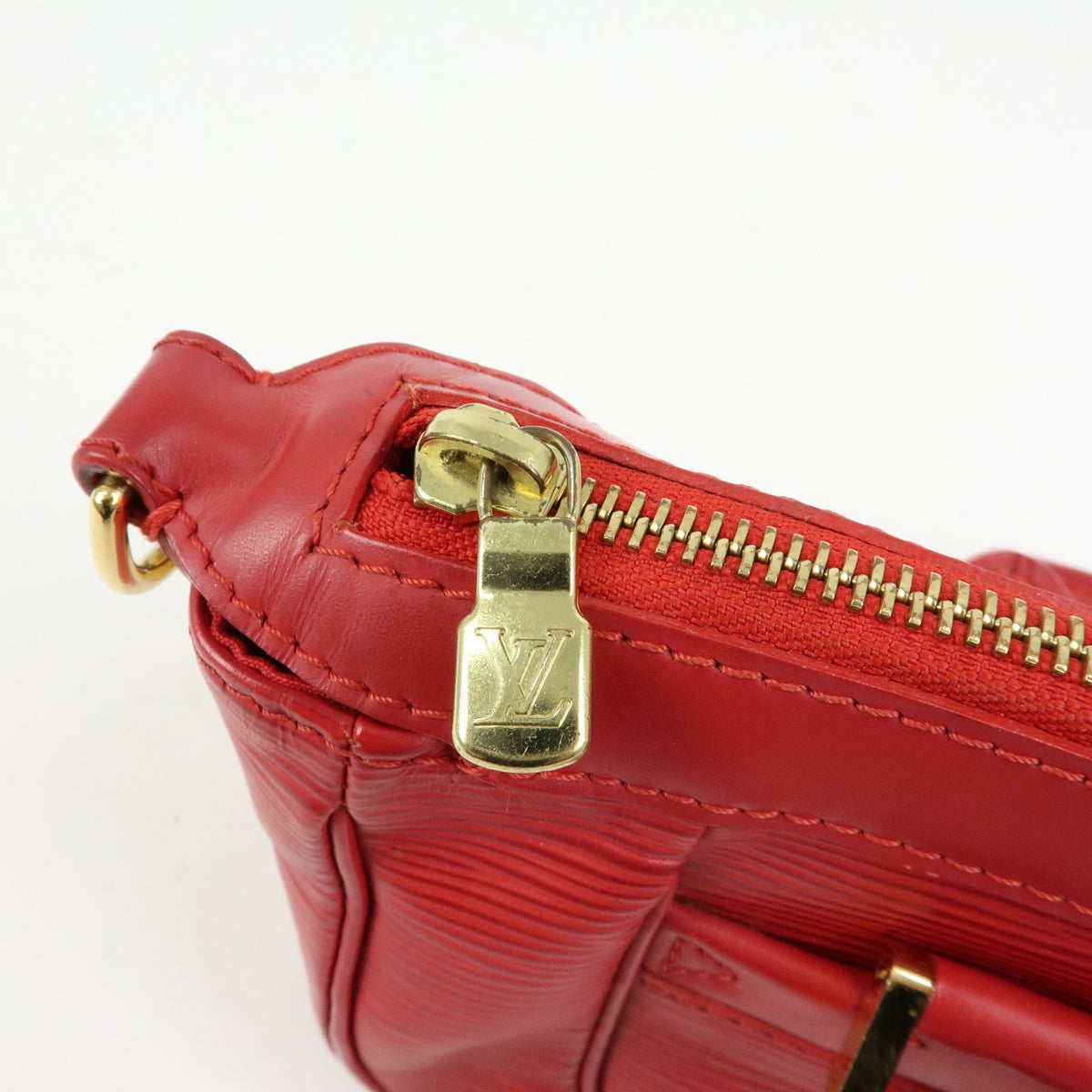 Louis Vuitton Dhanura Epi Leather, Red, Leather, Handbag