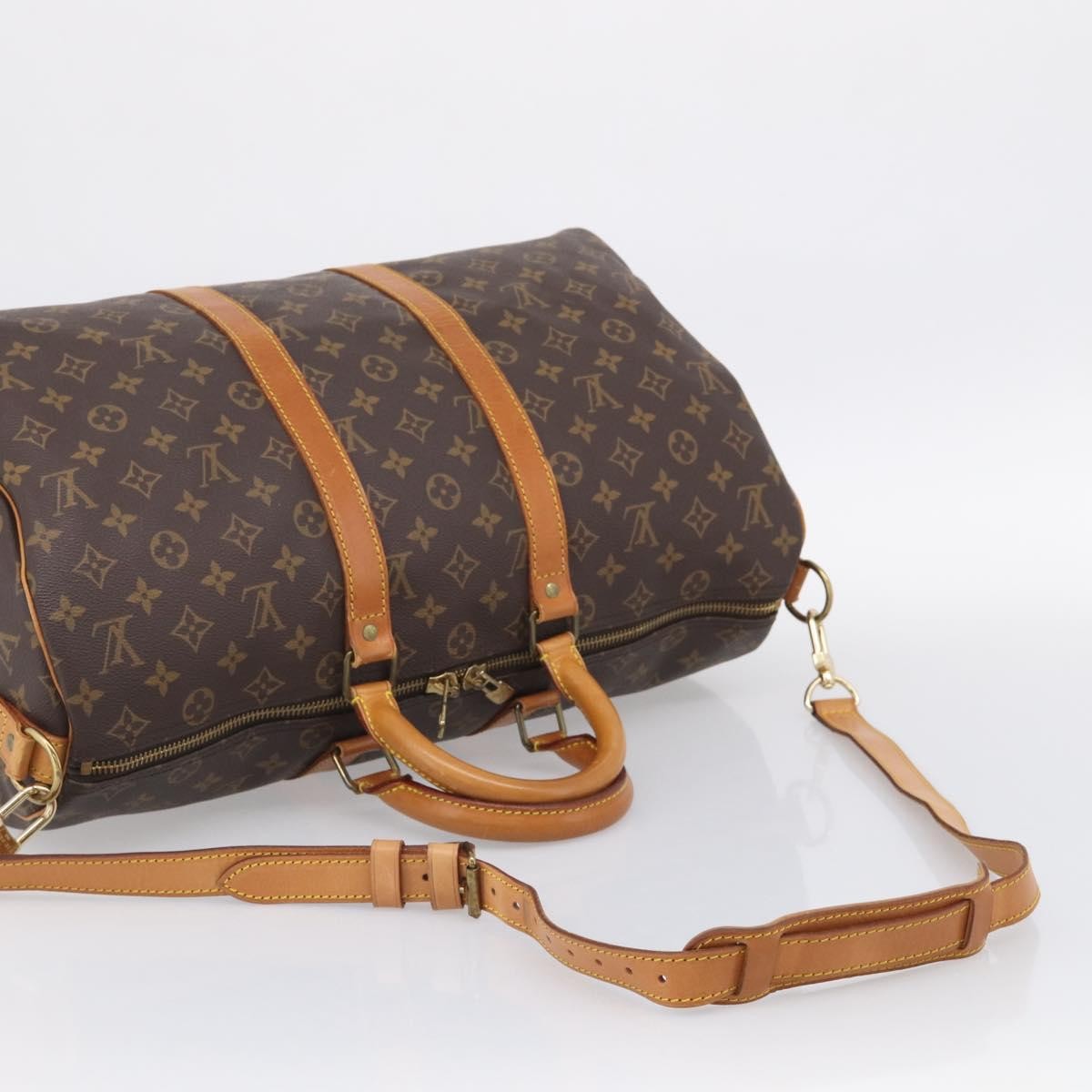 Louis Vuitton Keepall Bandouliere Monogram Canvas, Brown, Canvas, Travel Bag