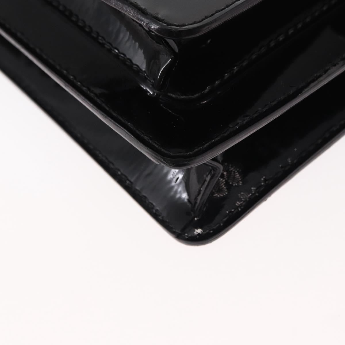 Louis Vuitton Monceau Vernis, Black, Patent Leather, Handbag