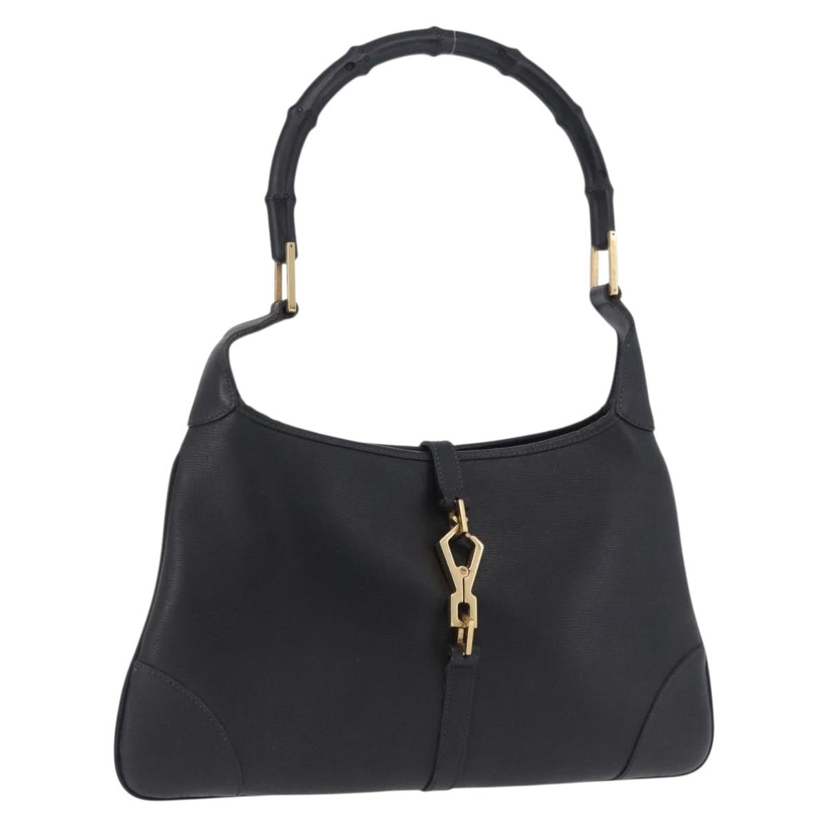 Gucci Bamboo Jackie leather, Black, Leather, Handbag