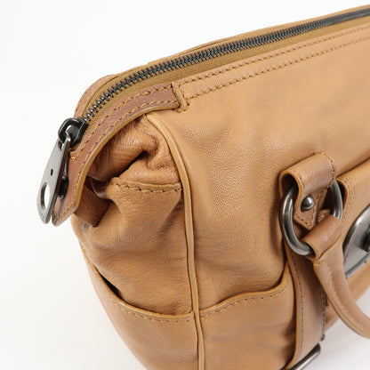 Celine Handbag Leather, Brown, Leather, Handbag