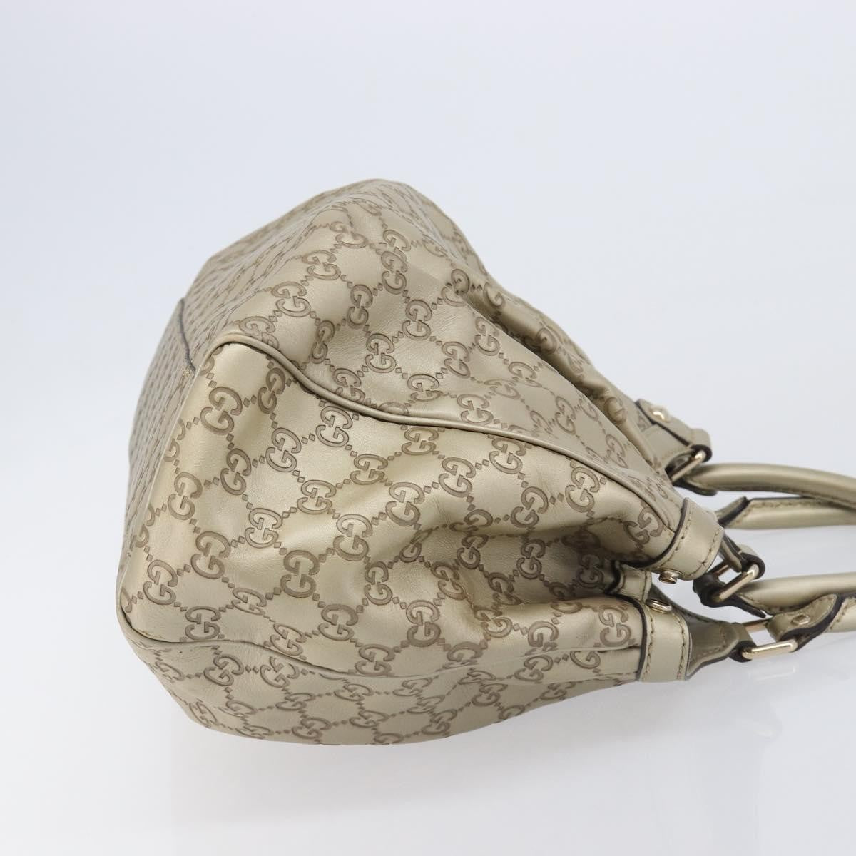 Gucci Sukey Guccissima Leather, Gold, Canvas, Tote Bag