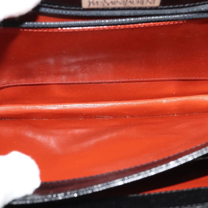Saint Laurent Vintage Shoulder bag leather, Black, Leather, Shoulder Bag