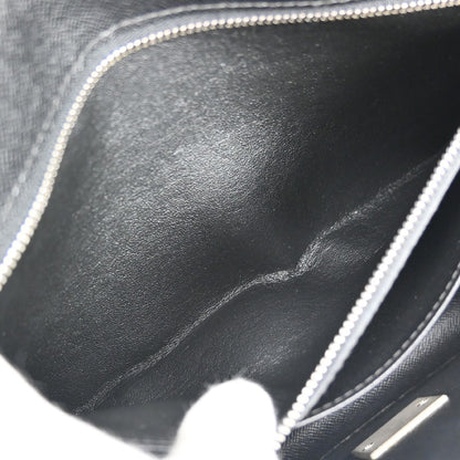 Louis Vuitton Selenga Pochette Taiga Leather, Black, Leather, Clutch