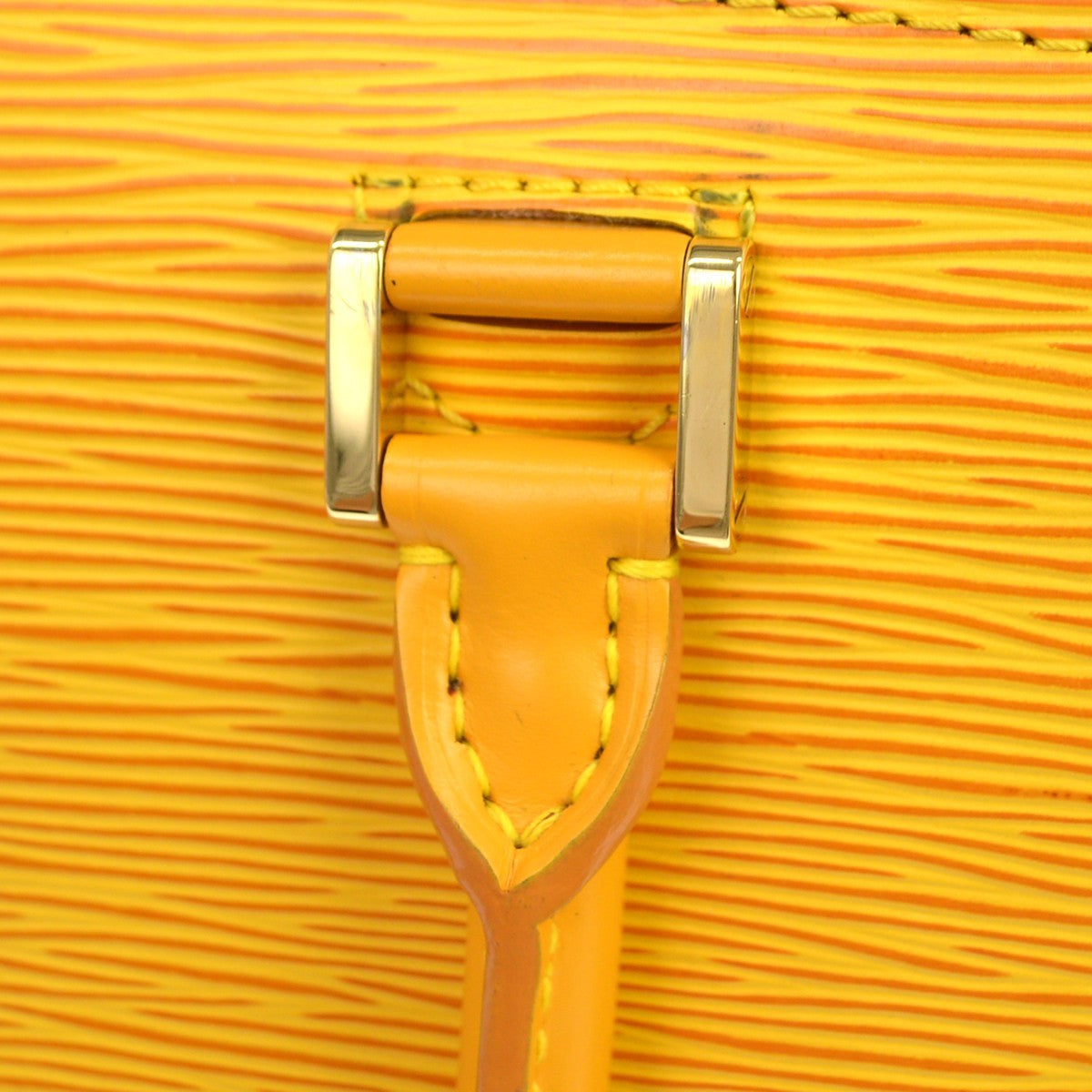 Louis Vuitton Pont Neuf Epi, Yellow, Leather, Handbag