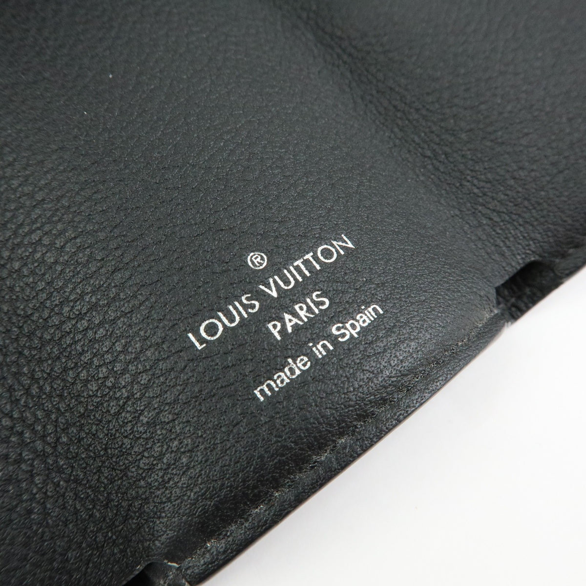 Louis Vuitton Lockmini Leather, Black, Leather, Wallet