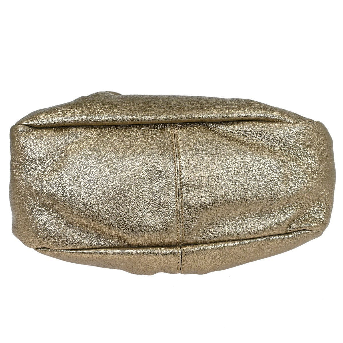 Salvatore Ferragamo Vala Leather, Gold, Leather, Handbag