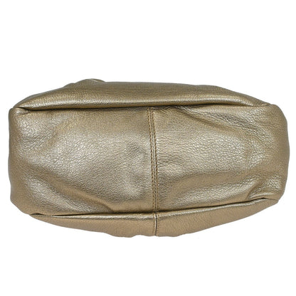 Salvatore Ferragamo Vala Leather, Gold, Leather, Handbag