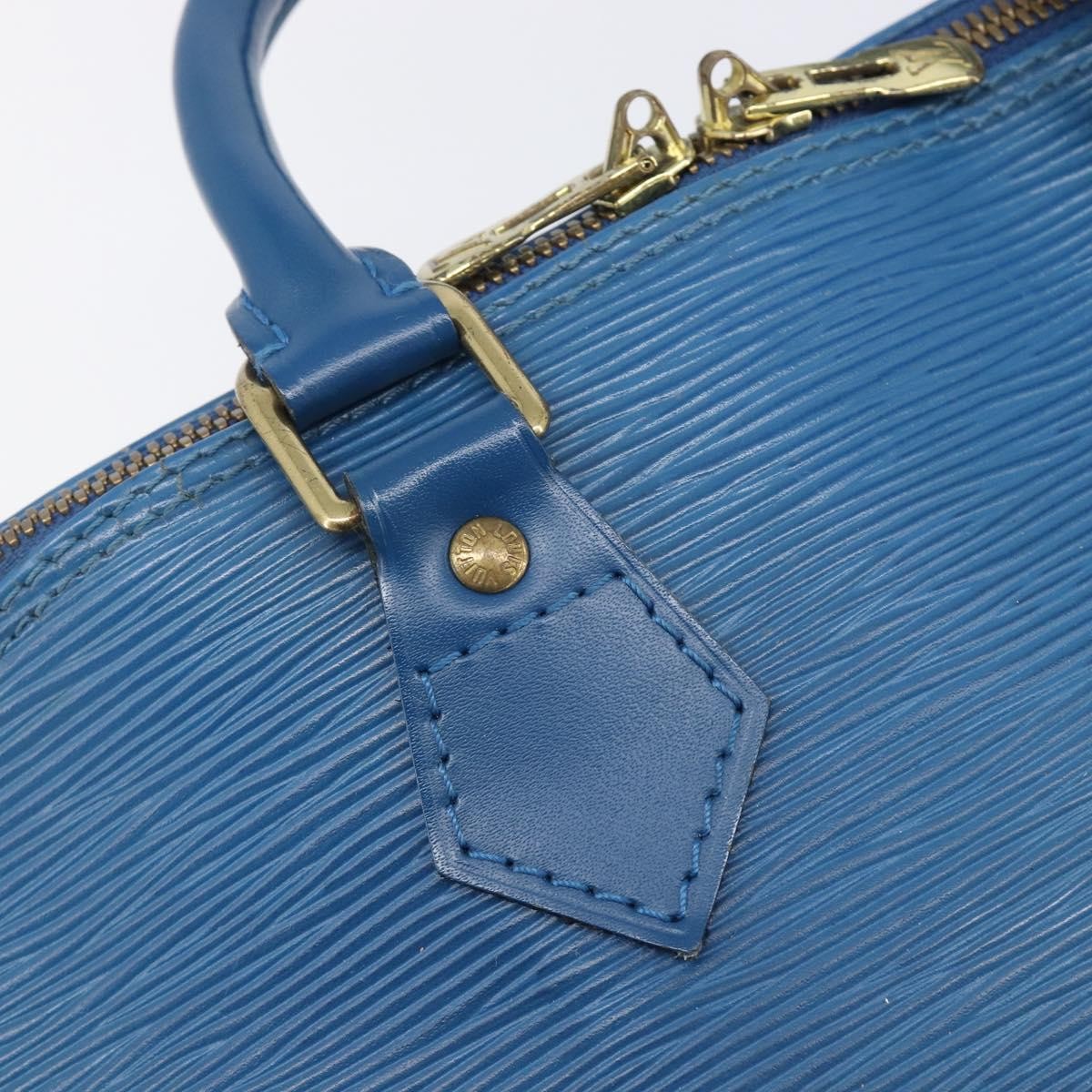 Louis Vuitton Alma Epi Leather, Blue, Leather, Handbag