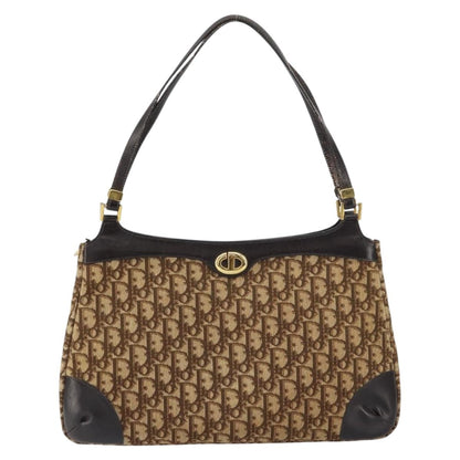 Christian Dior Trotter shoulder bag Canvas, BROWN, CANVAS, Shoulder bag