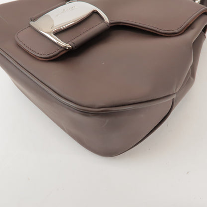 Salvatore Ferragamo Vara Leather, Brown, Leather, Tote Bag