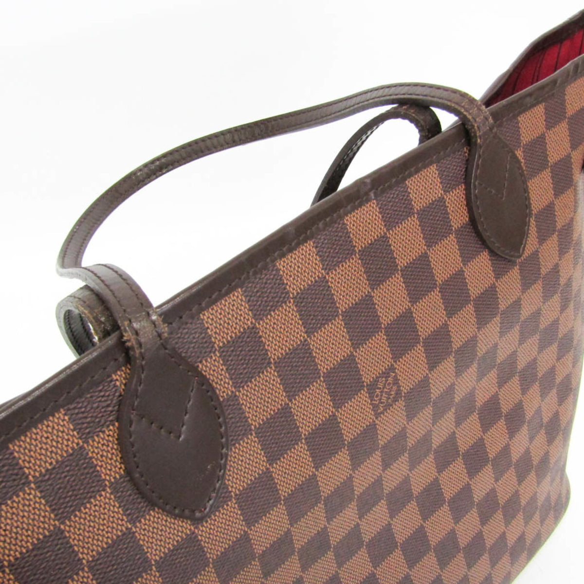 Louis Vuitton Neverfull Damier, Brown, Canvas, Tote Bag
