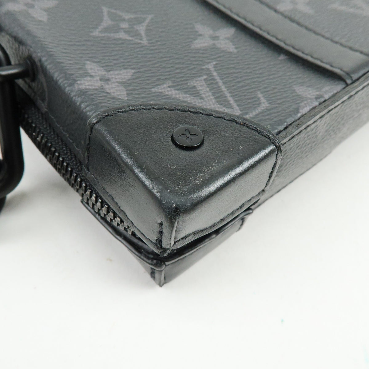 Louis Vuitton Soft Trunk Monogram Eclipse Canvas, Black, Canvas, Wallet