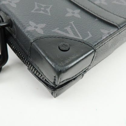 Louis Vuitton Soft Trunk Monogram Eclipse Canvas, Black, Canvas, Wallet