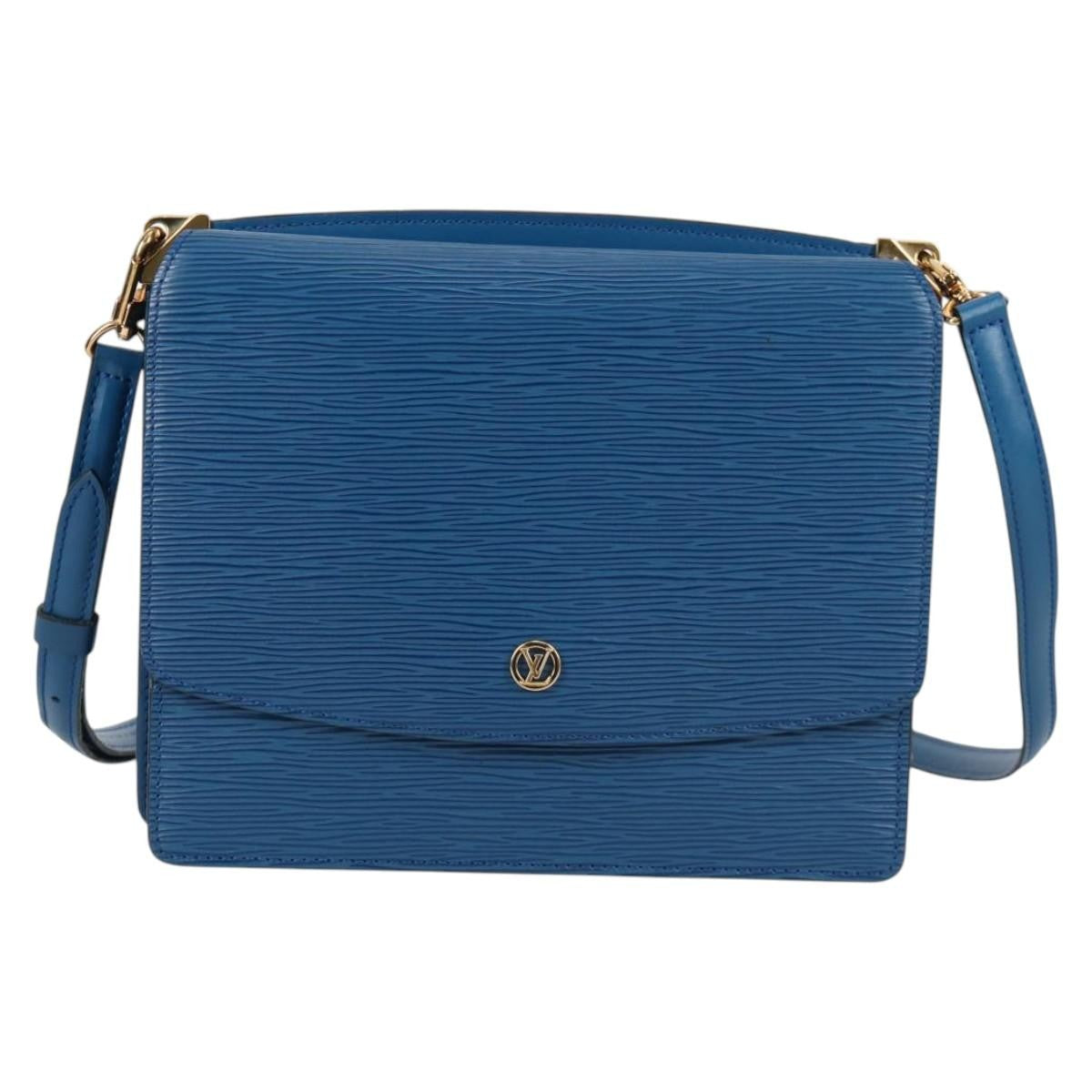 Louis Vuitton Grenelle Epi Leather, Blue, Leather, Shoulder Bag