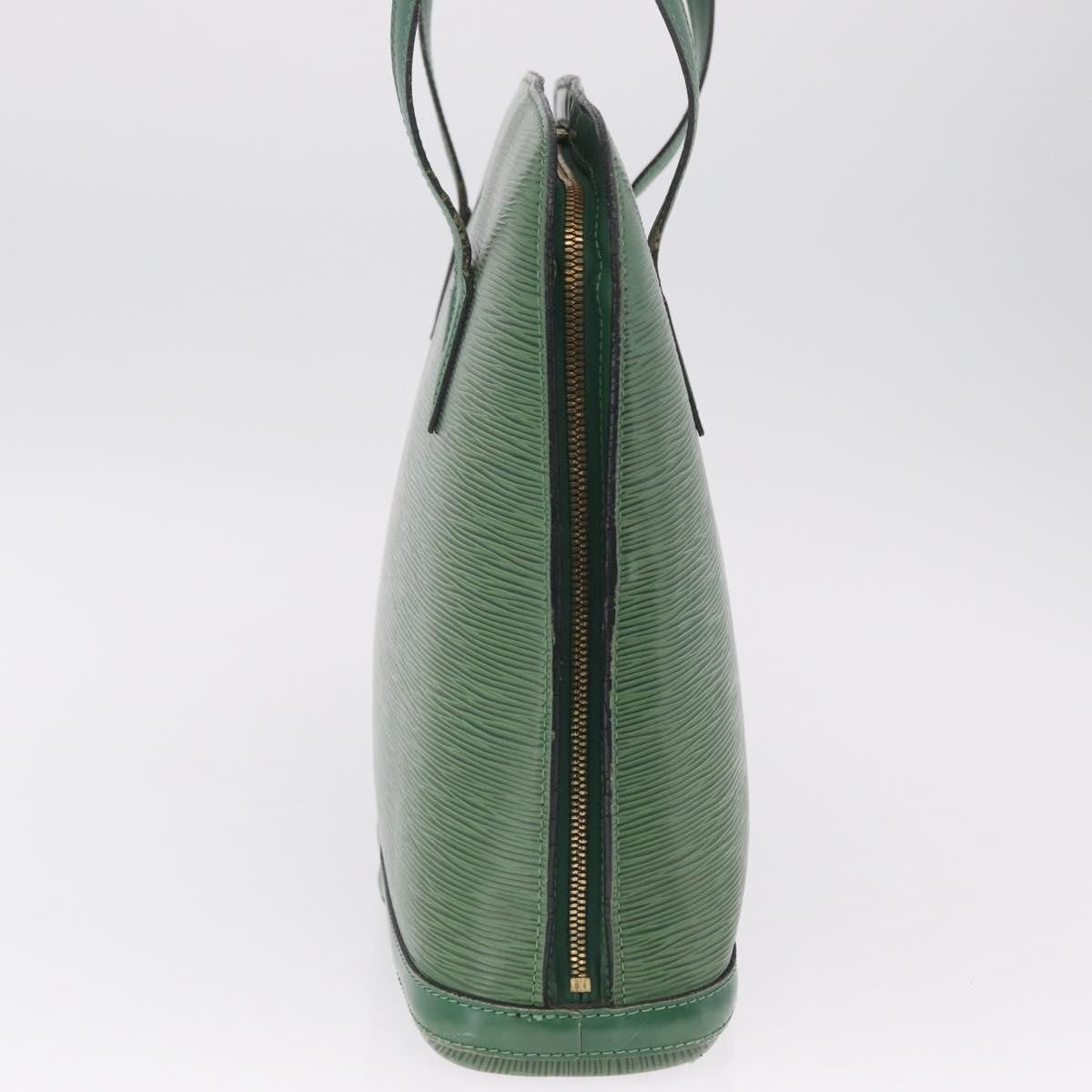 Louis Vuitton Lussac Epi Leather, Green, Leather, Handbag