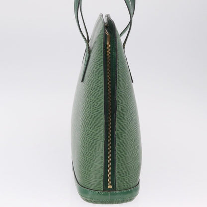 Louis Vuitton Lussac Epi Leather, Green, Leather, Handbag