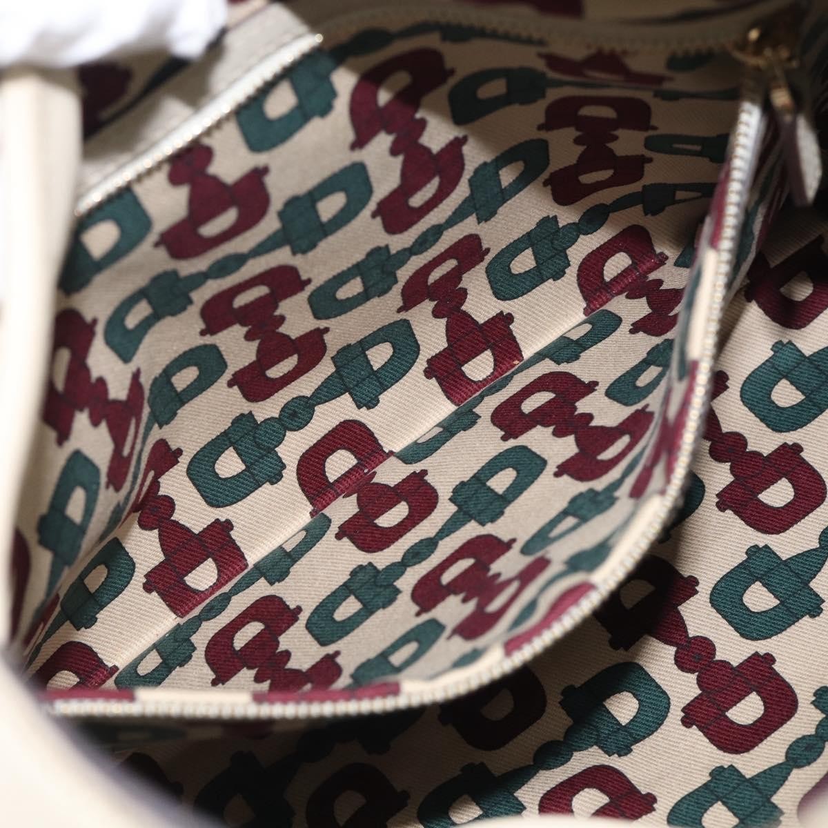 Gucci Jackie Leather, Beige, Canvas, Tote Bag