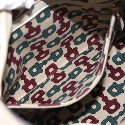 Gucci Jackie Leather, Beige, Canvas, Tote Bag