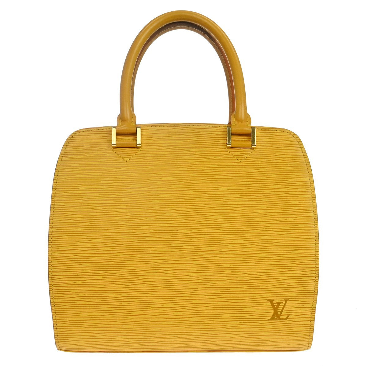 Louis Vuitton Pont Neuf Epi, Yellow, Leather, Handbag