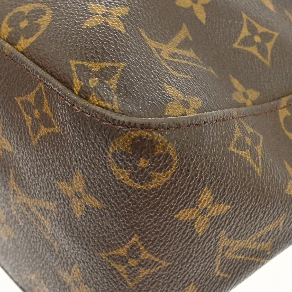 Louis Vuitton Looping Monogram Canvas, Brown, Canvas, Handbag