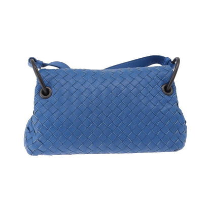 Bottega Veneta Adjustable Flap Intrecciato Nappa, Blue, Leather, Shoulder Bag